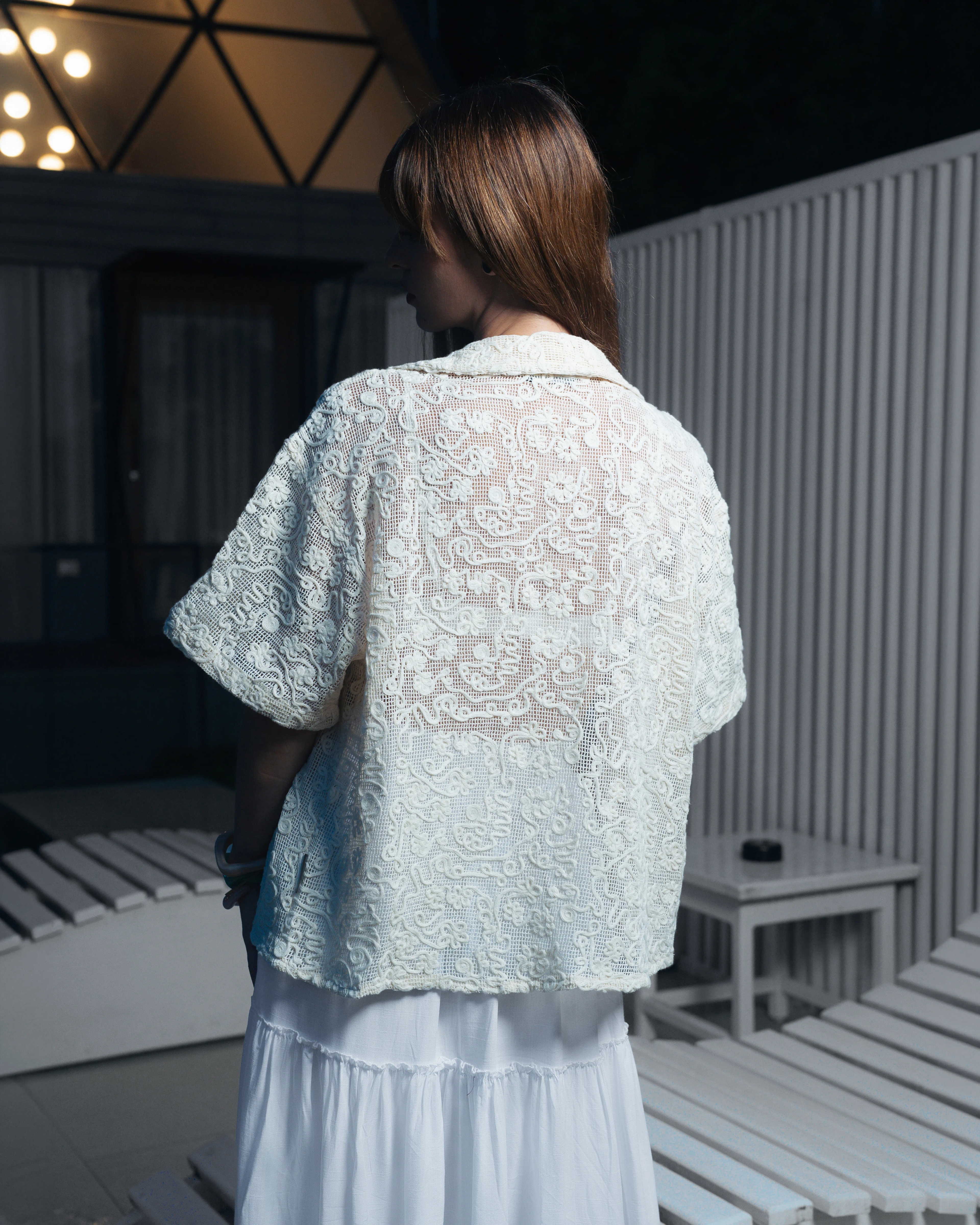 Embroidered Mesh Shirt - Image 6