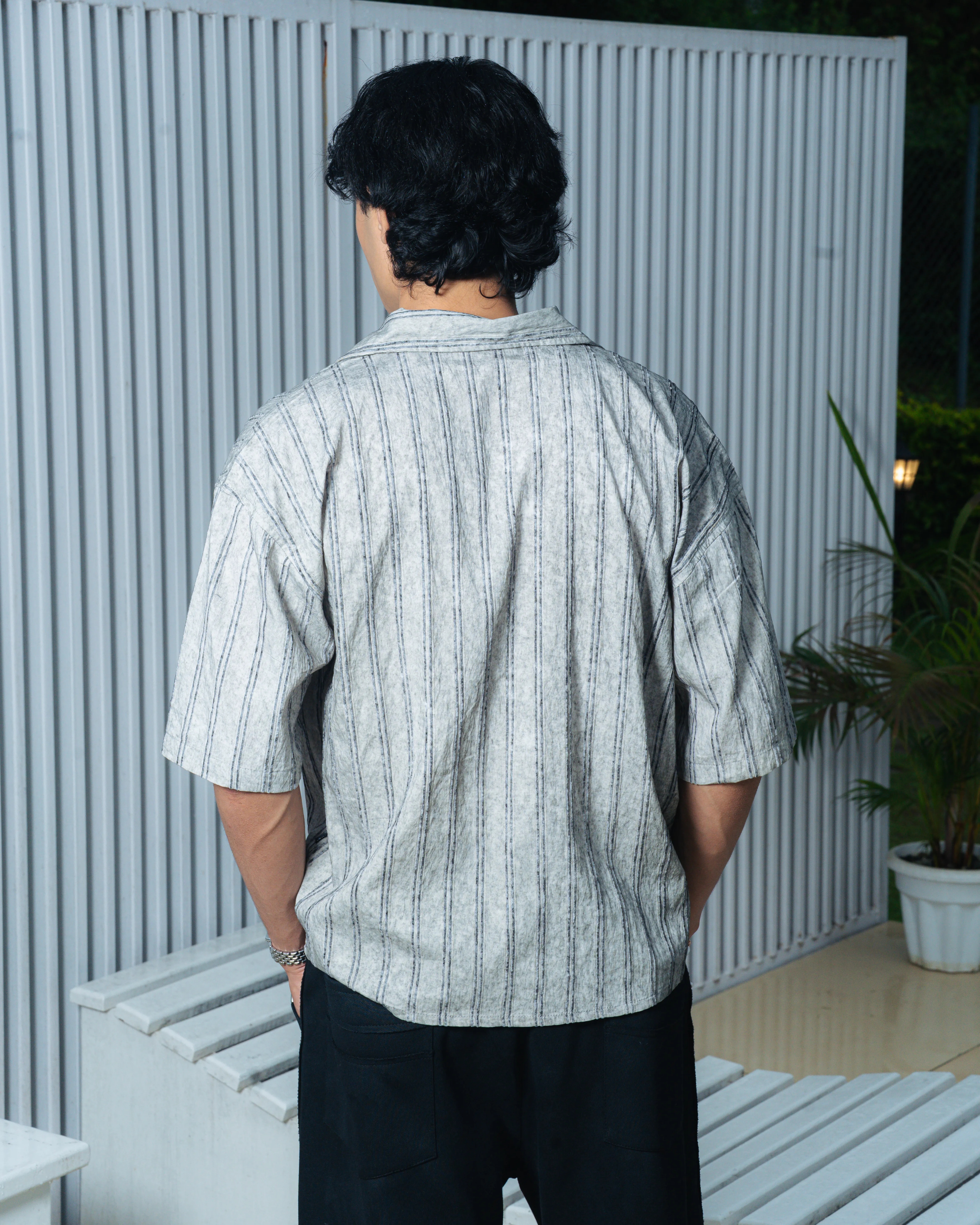 Velvet Stripe Shirt - alternate view