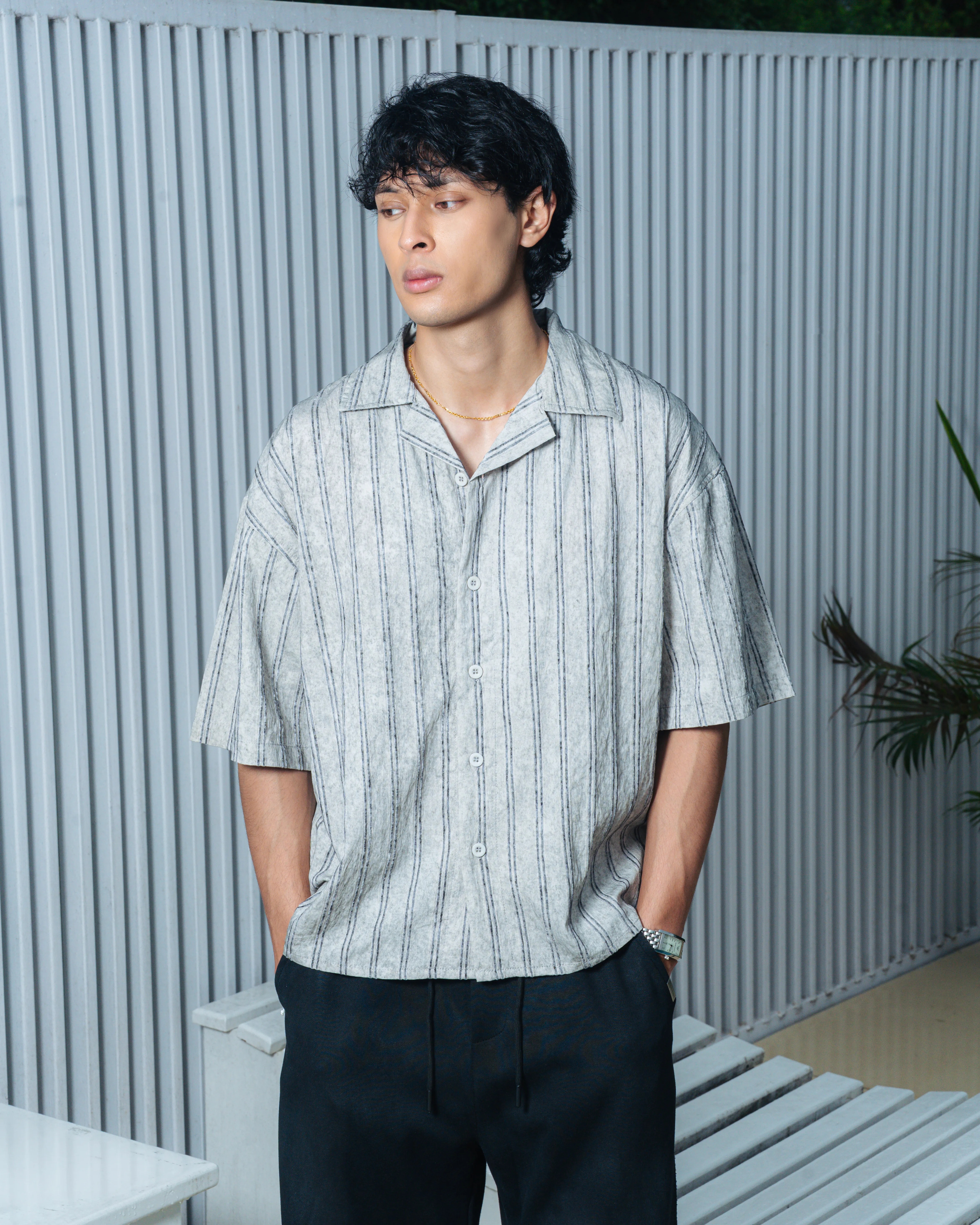 Velvet Stripe Shirt