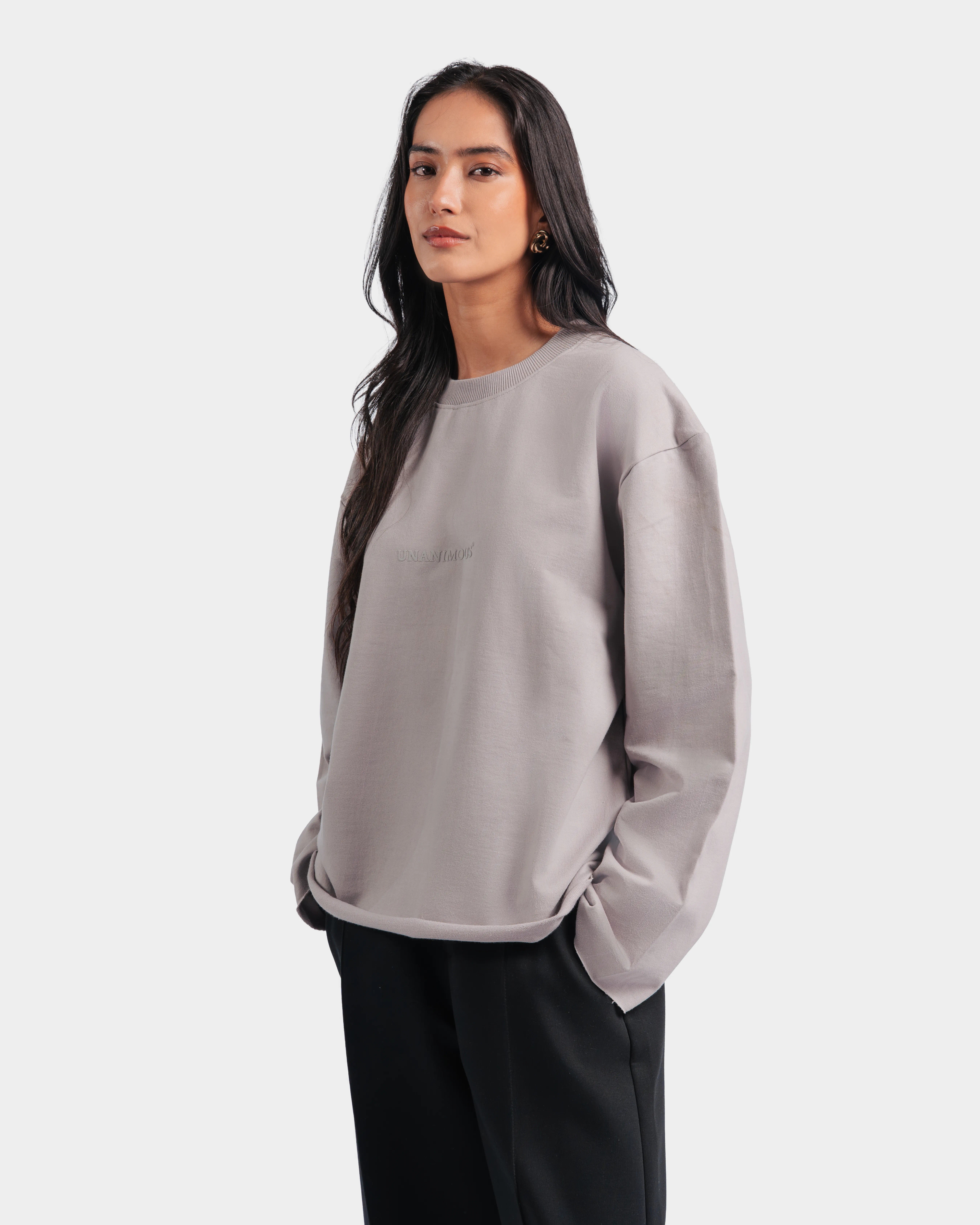 Raw Edge Full Sleeve Tee - alternate view