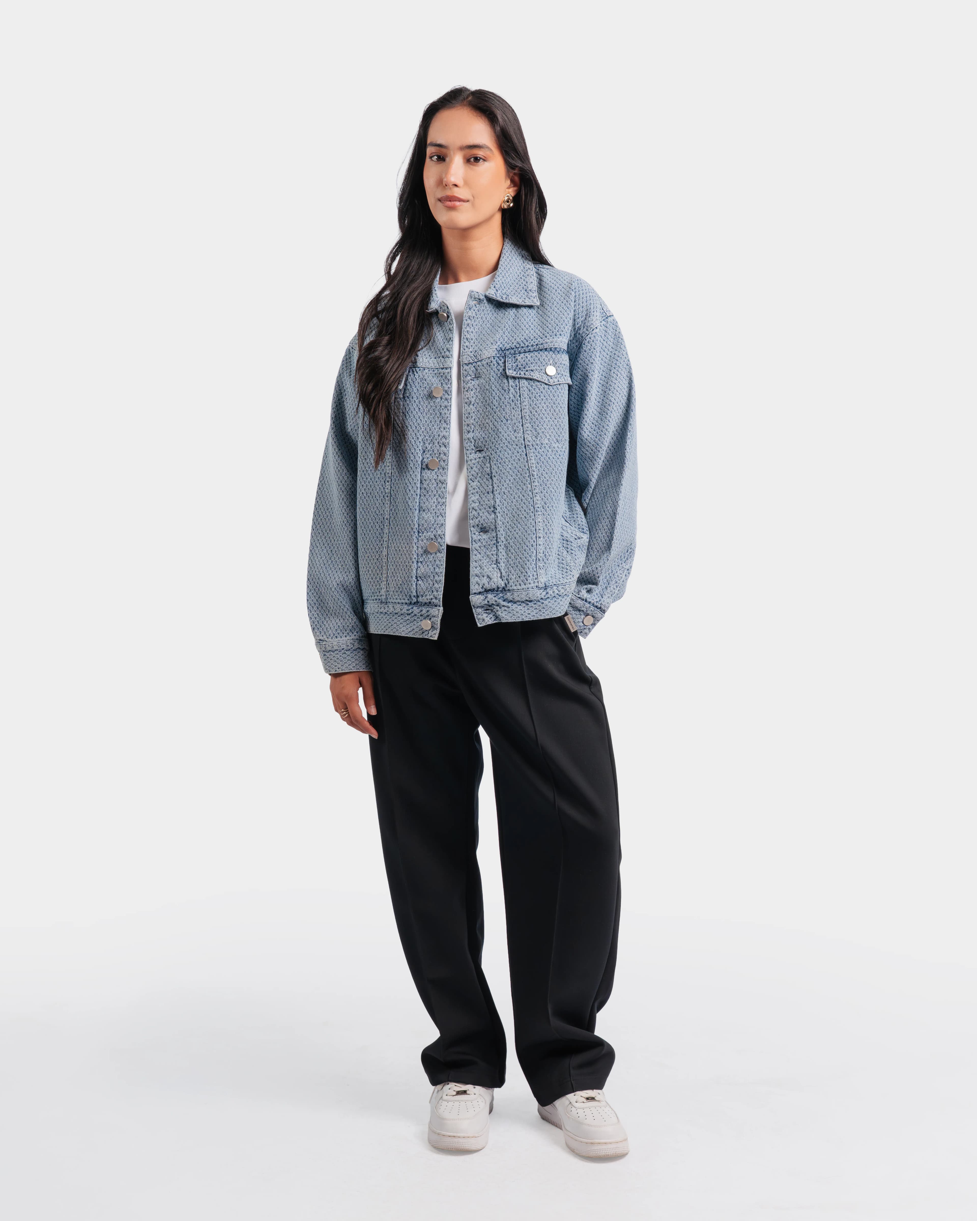 Textured Trucker Jacket - Image 3