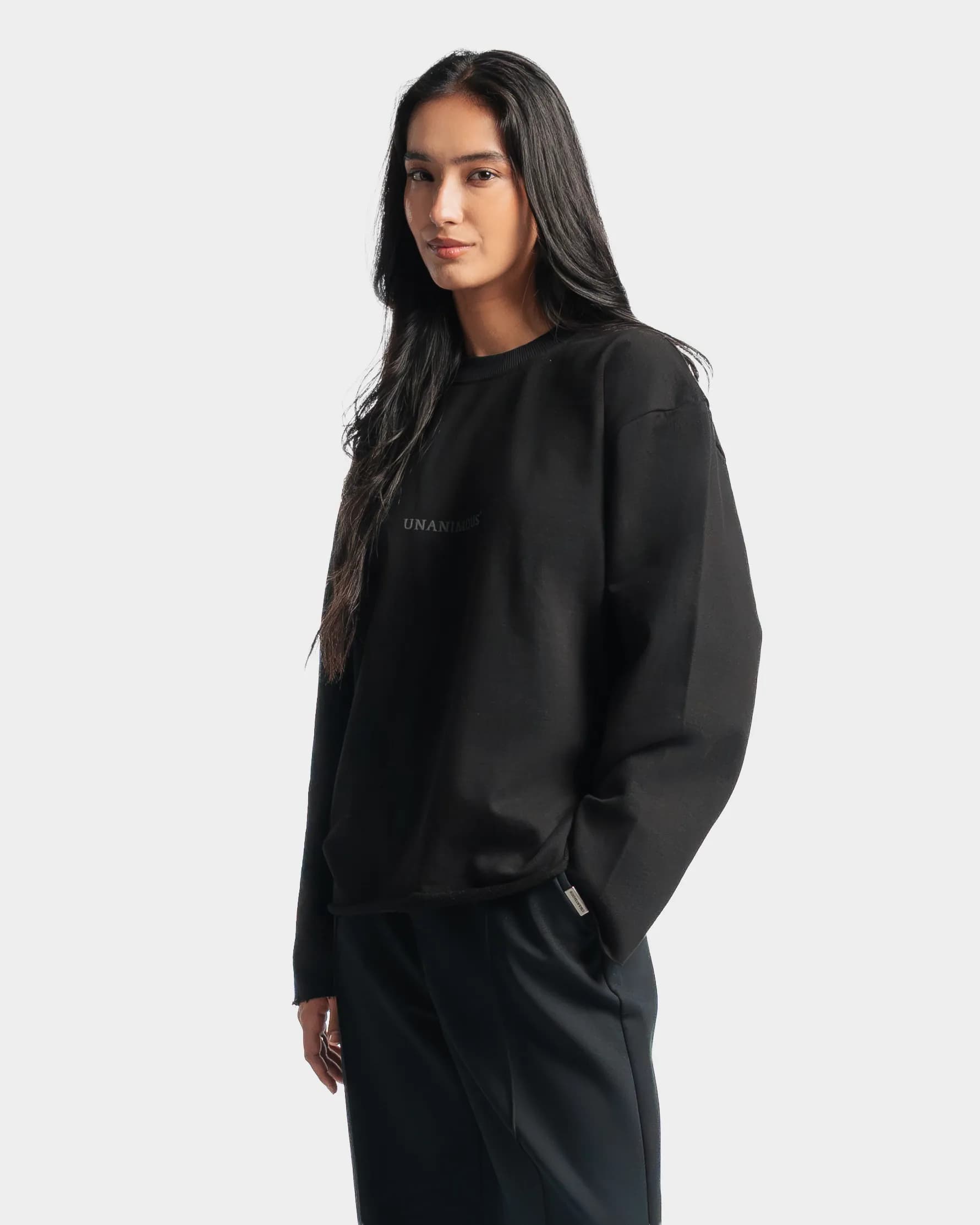 Raw Edge Full Sleeve Tee - Image 4