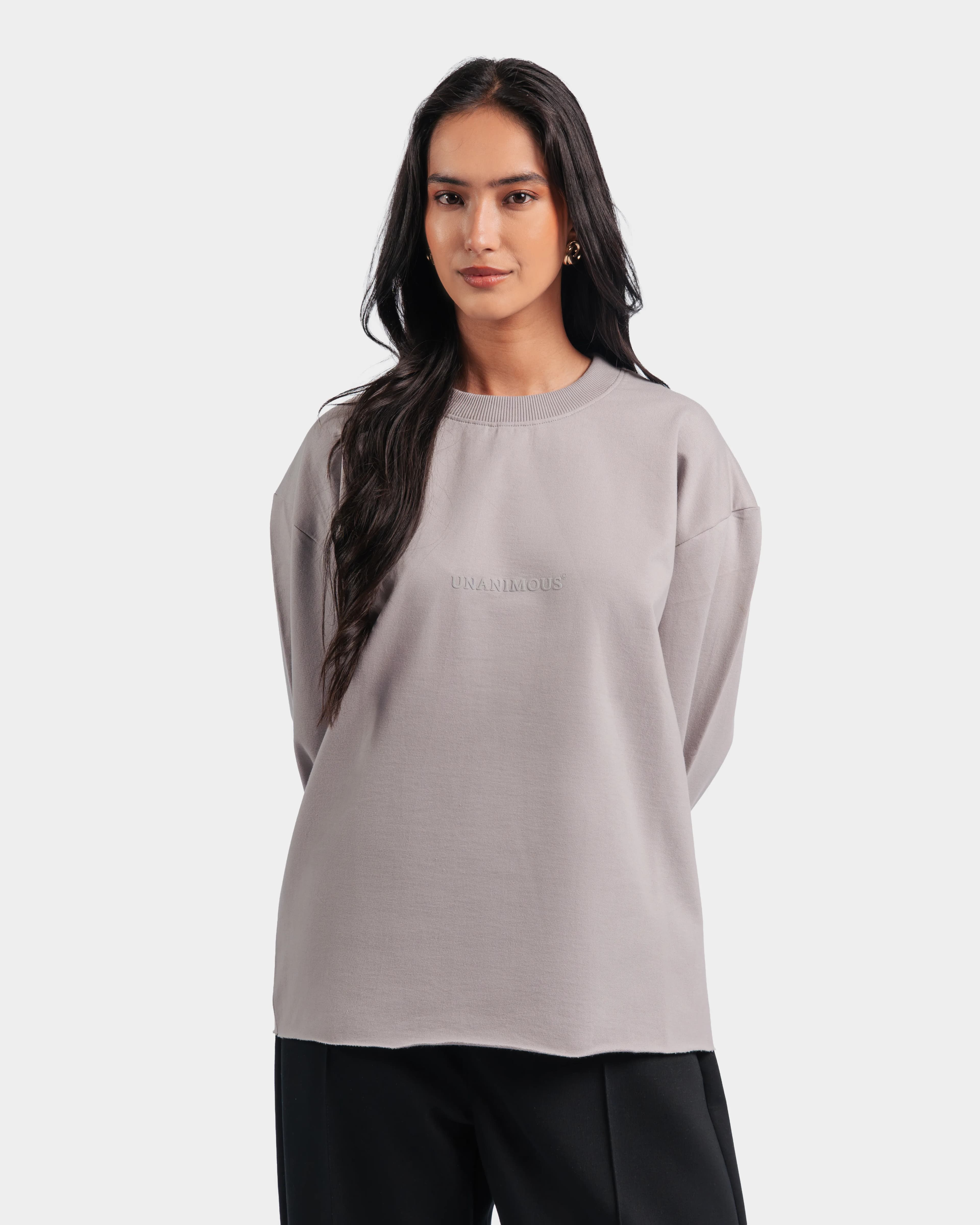 Raw Edge Full Sleeve Tee - fixed gallery image