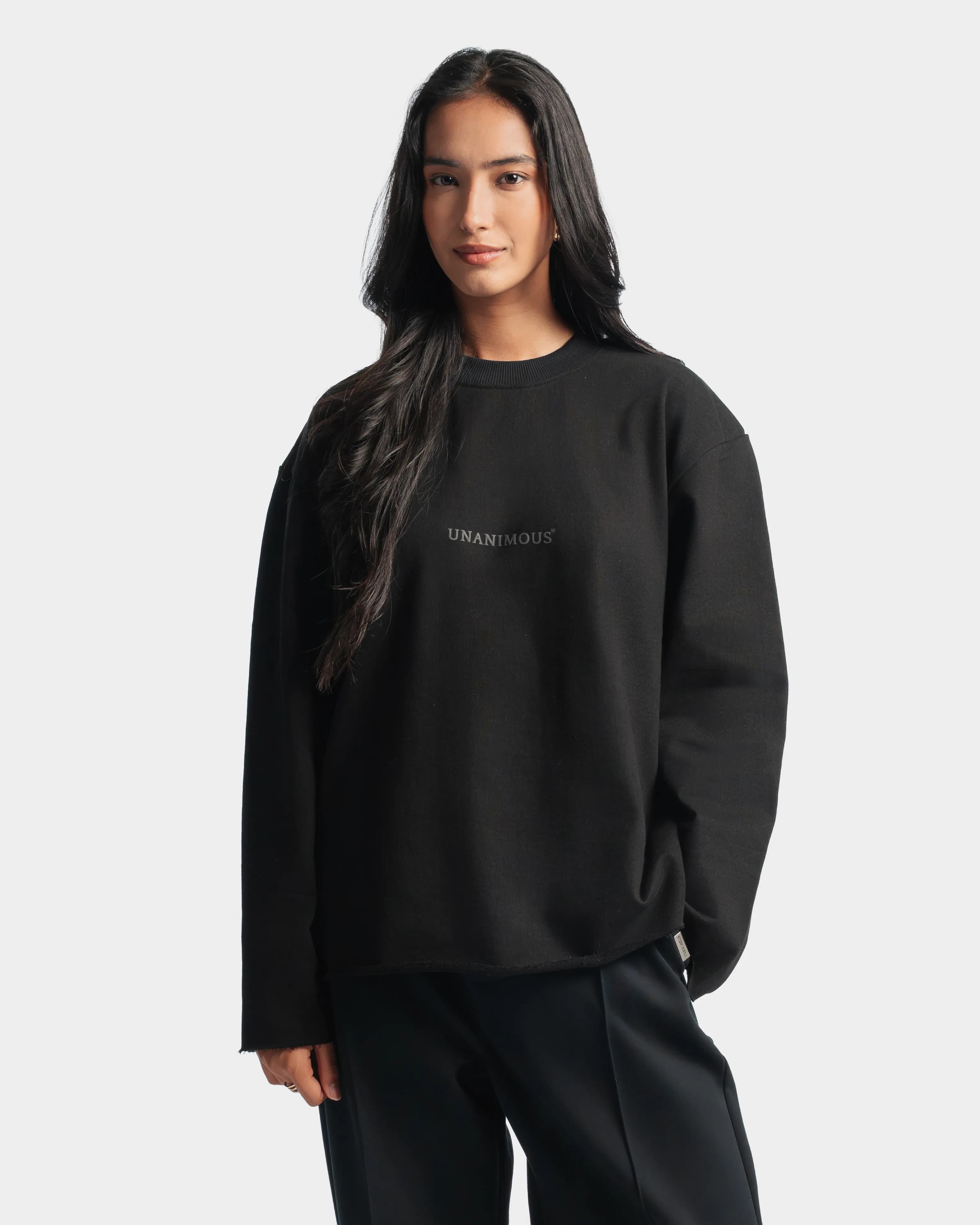 Raw Edge Full Sleeve Tee - Image 2