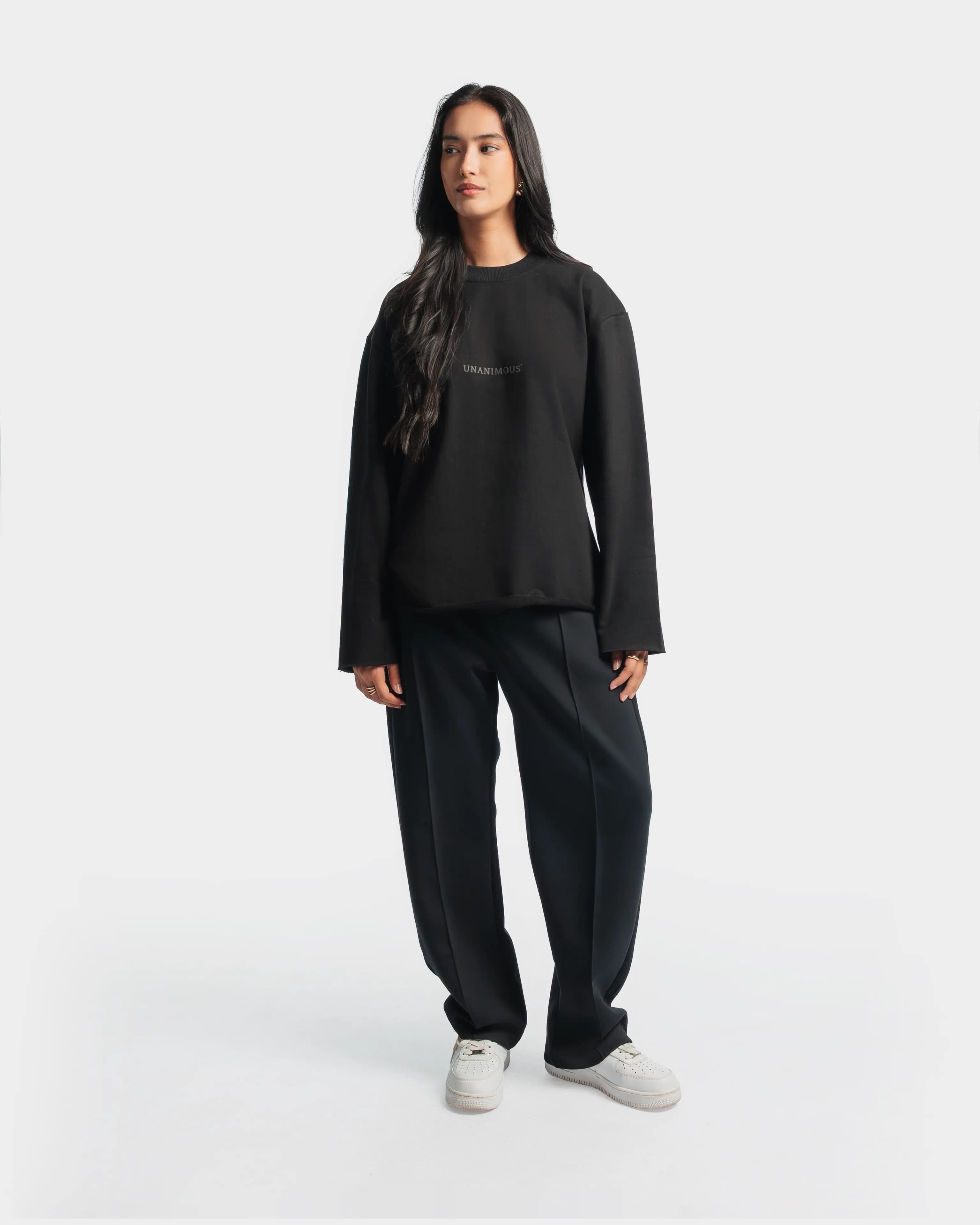 Raw Edge Full Sleeve Tee - fixed gallery image