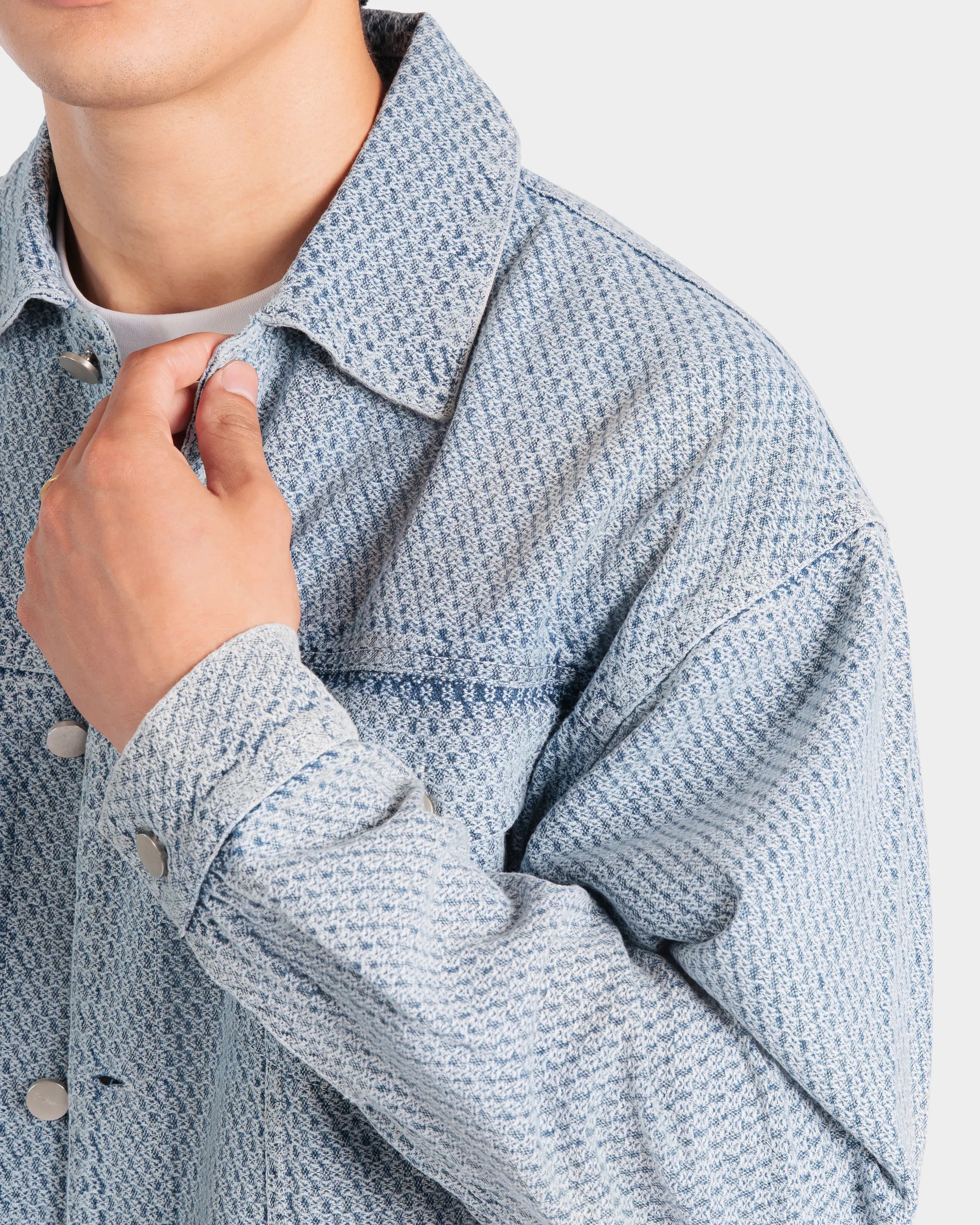 Textured Trucker Jacket - Image 4