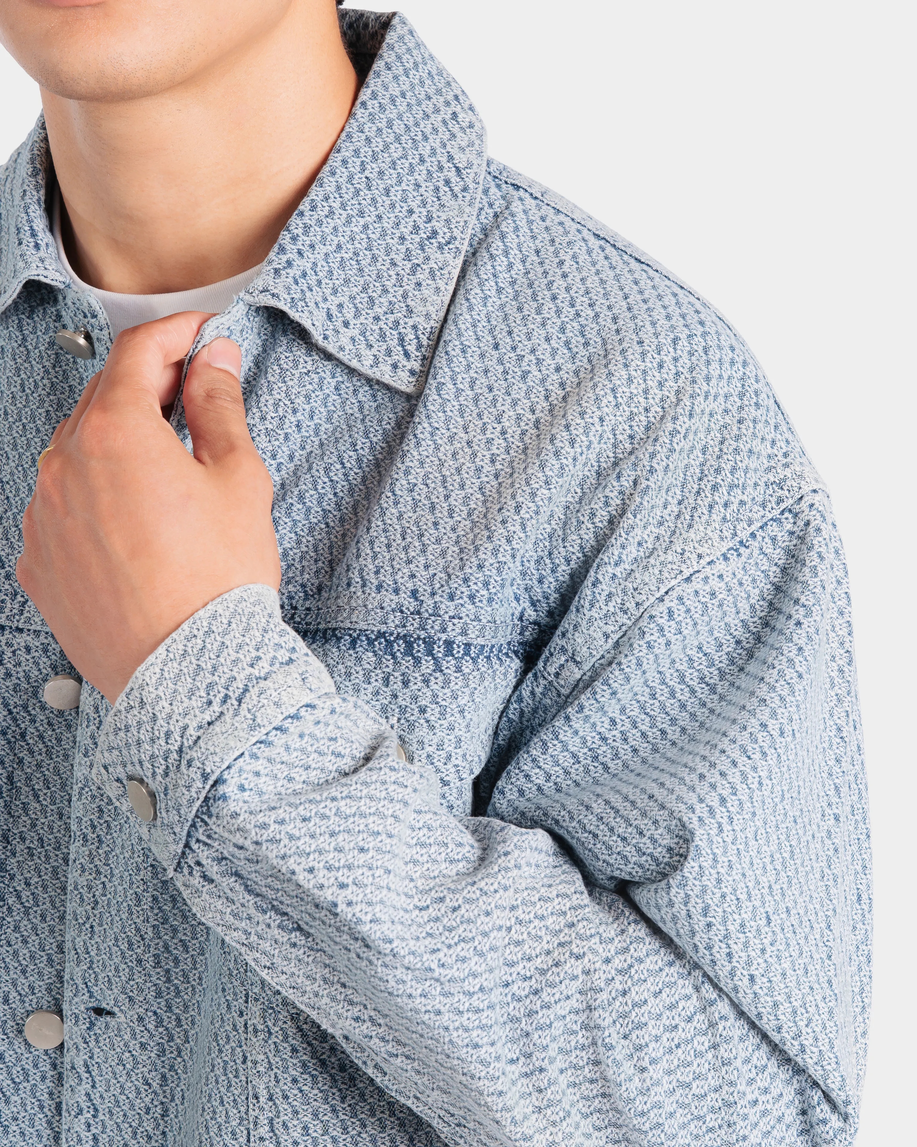 Textured Trucker Jacket - Image 4